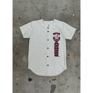 Vintage 1993 New York Yankees Teamwork MLB Pinstripe Jersey Made in USA Size M